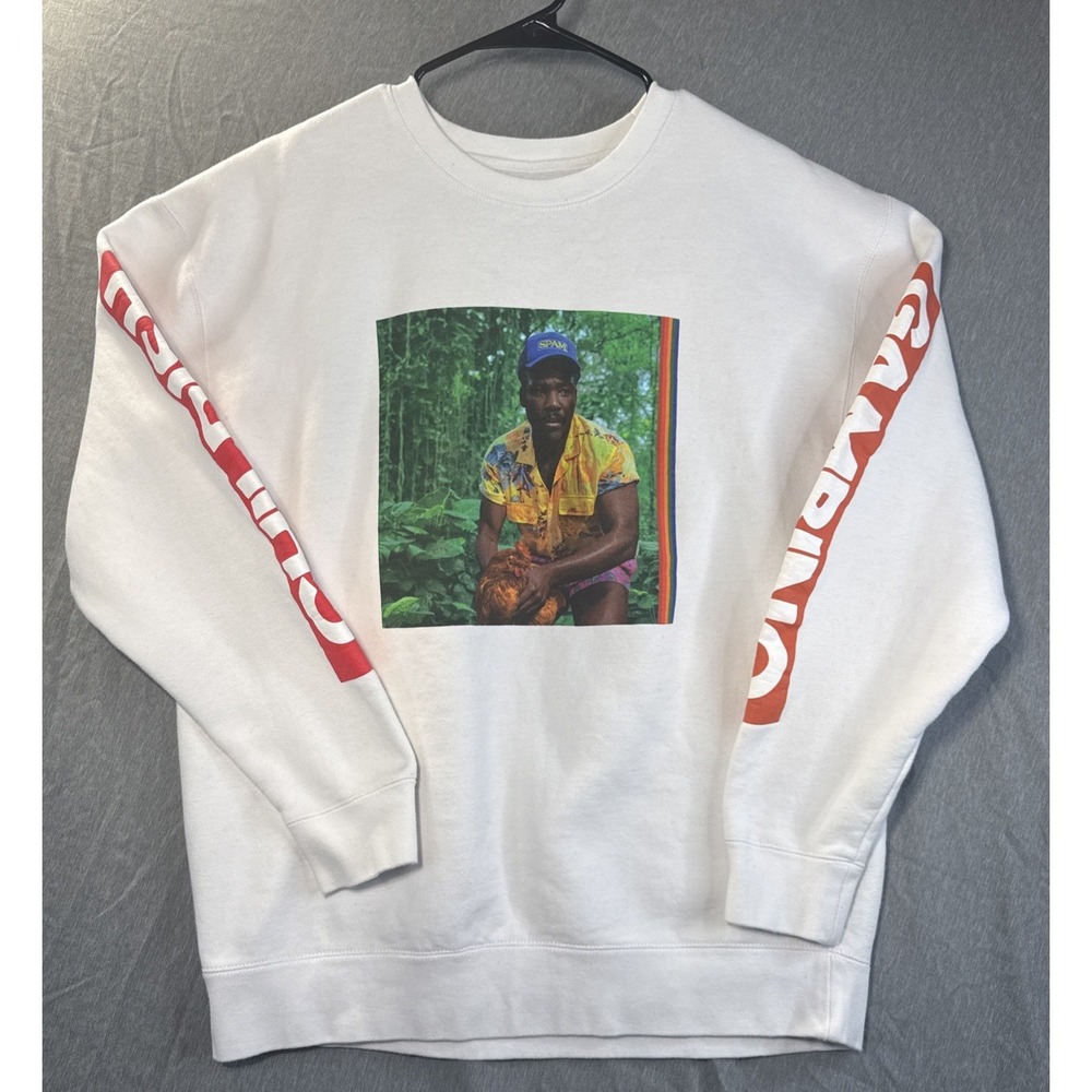 Childish Gambino When World Ends Official White Long Sleeve Sweatshirt Large L
